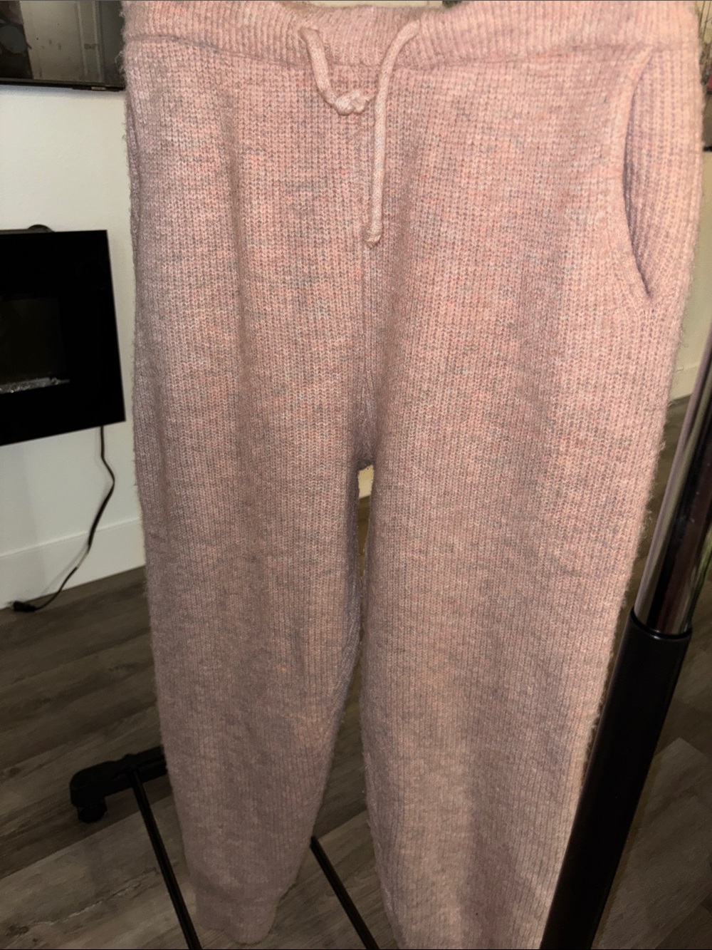 Anthropologie Blush/tan Knit Jogger Pants